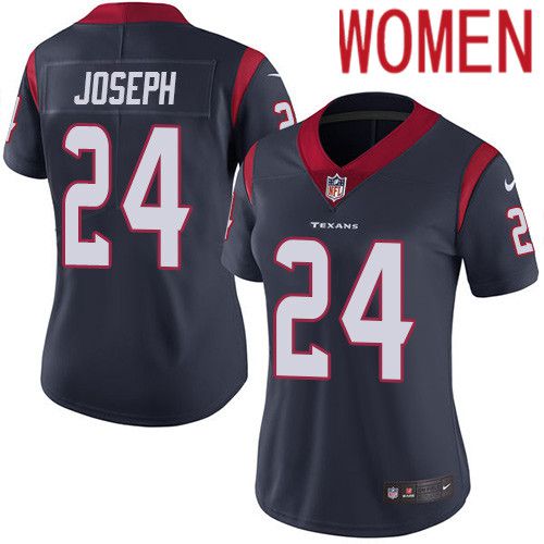 Women Houston Texans #24 Johnathan Joseph Navy Blue Nike Vapor Limited NFL Jersey->women nfl jersey->Women Jersey